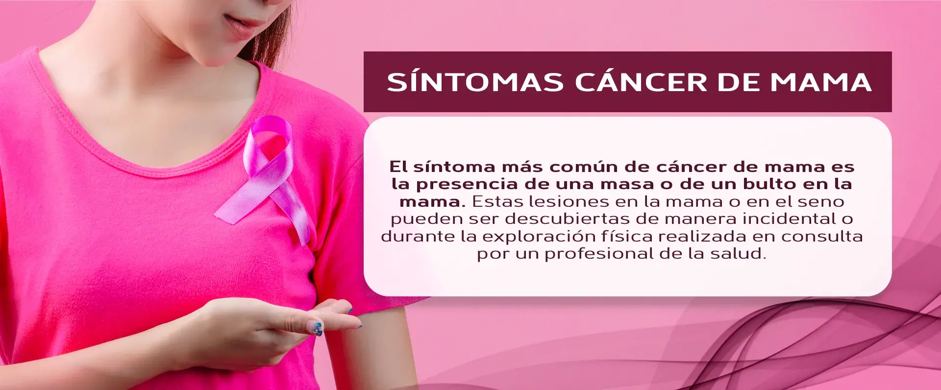 El signo más normal del cáncer de mama es presentar un bulto en el seno